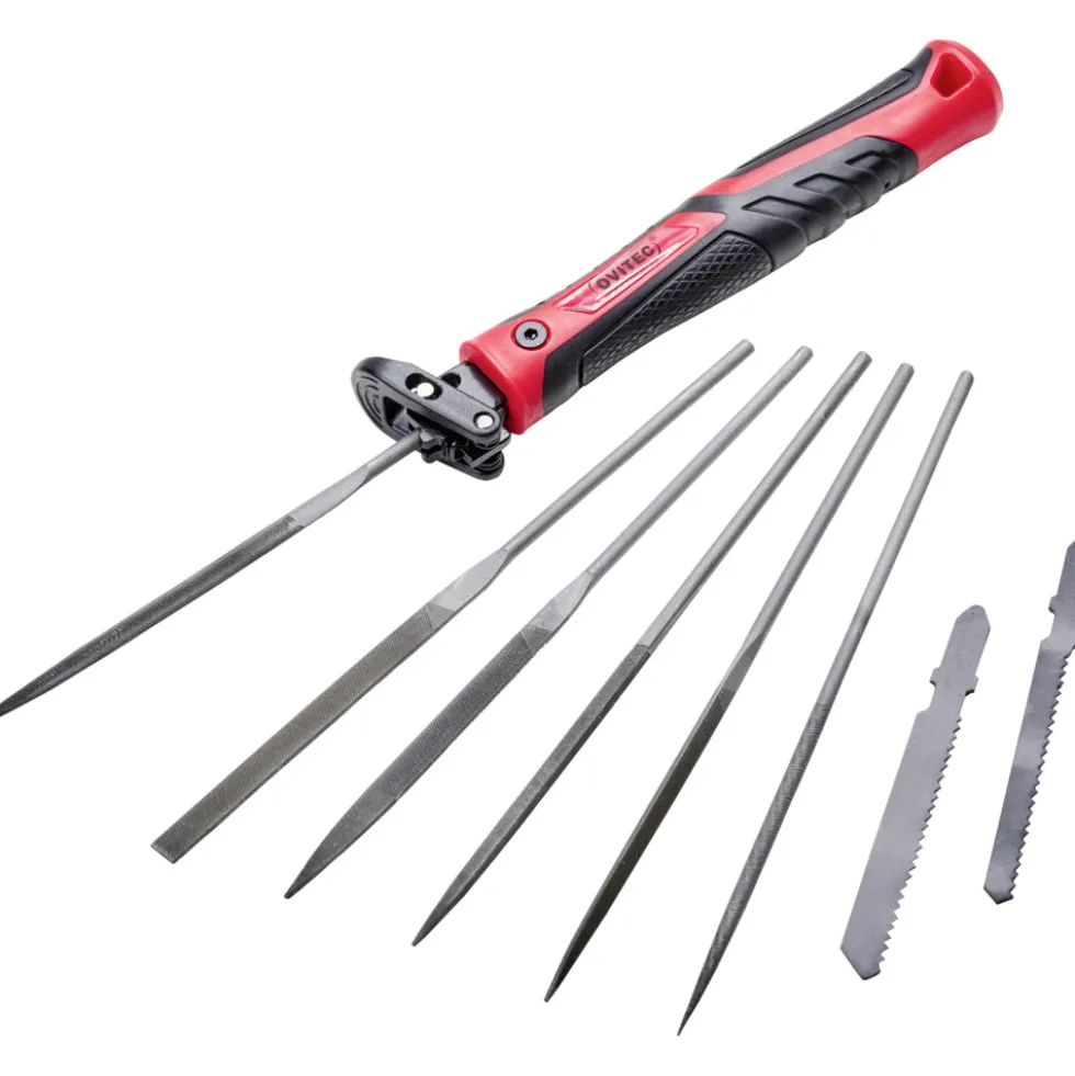 Mini-Feilen-Set mit 8 Schnellverschluss Wechselaufsätzen