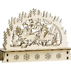 Mini-LED-Schwibbogen aus Holz, Designauswahl