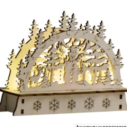 Mini-LED-Schwibbogen aus Holz, Designauswahl