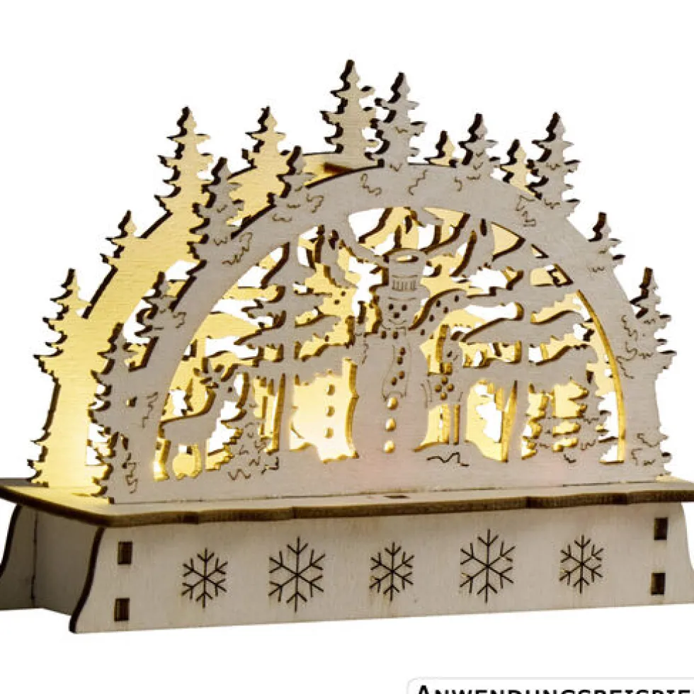 Mini-LED-Schwibbogen aus Holz, Designauswahl