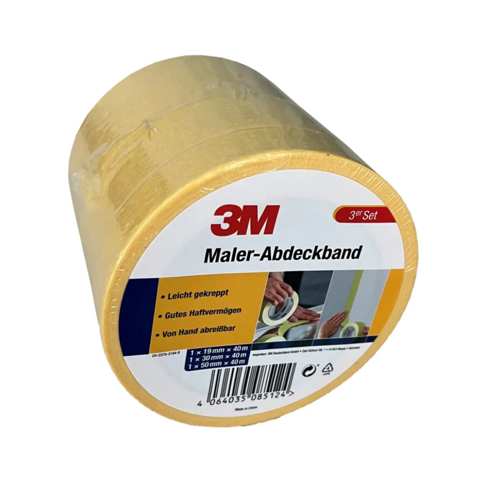 3M Kreppband-Set 3-teilig