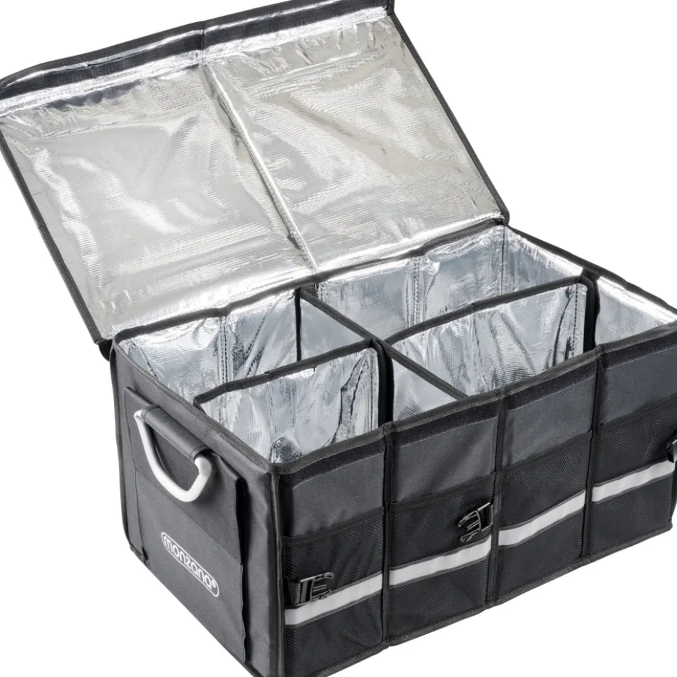 monzana® Kofferraumtasche schwarz 60 x 35 x 30 cm, isoliert
