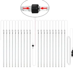 monzana® LED-Lichterkette Diamantenregen bunt