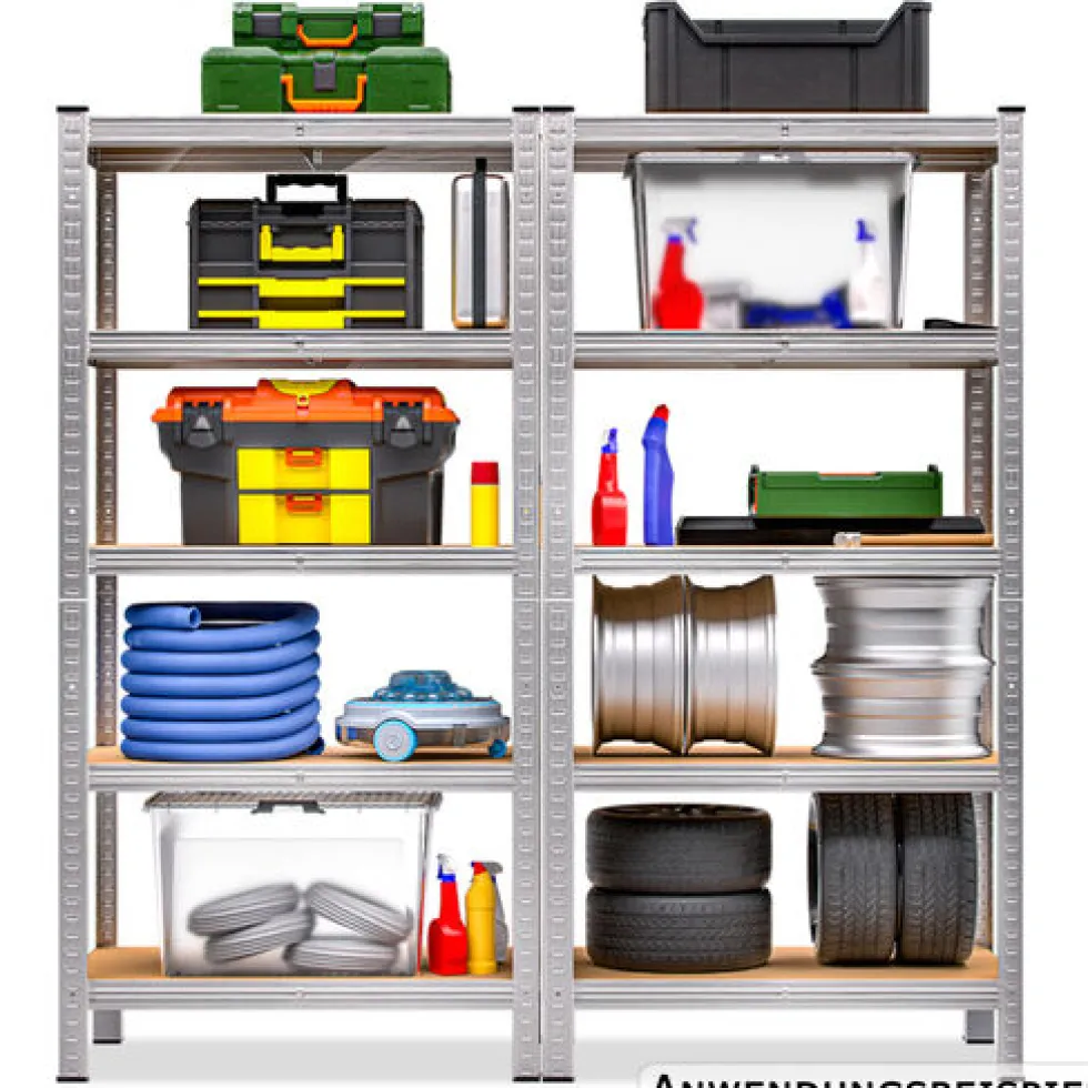 monzana® Schwerlastregal 875 kg, 2er-Set