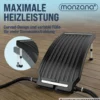 monzana® Solar-Poolheizung, anthrazit