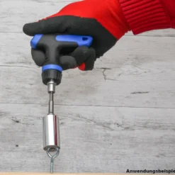 Multi-Einsatz Set 3-teilig mit Adapter und umschaltbarem Ratschen-T-Griff