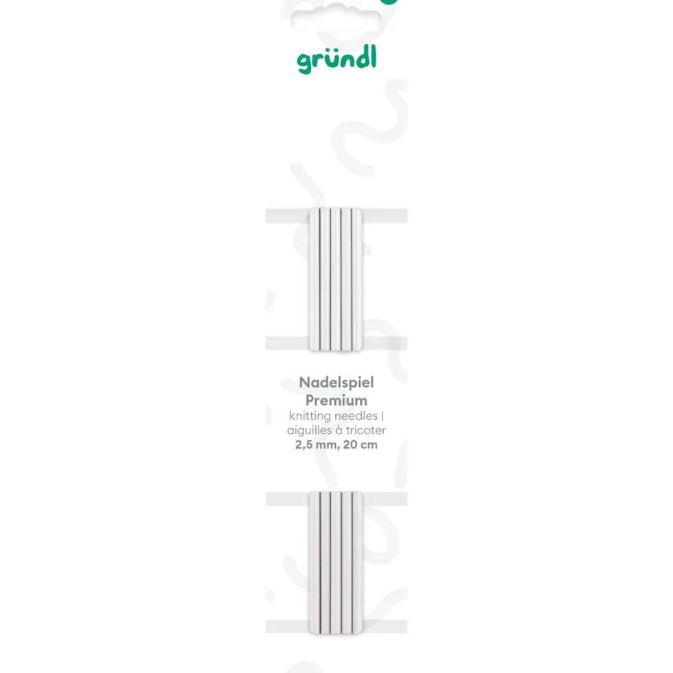Nadelspiel Premium Aluminium 2,50 mm 20 cm