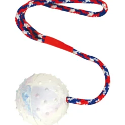 Naturgummiball am Band 6 cm