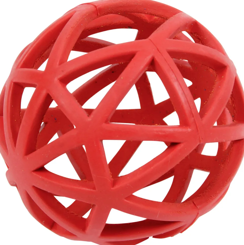 Naturgummiball in Gitterform