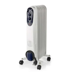 nedis mobiler Öl-Radiator mit 3 Leistungsstufen 600-1500 W