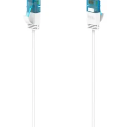 Netzwerkkabel CAT-6a 0,75m, weiß