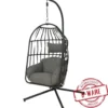 Nida Hängekorb Wicker schwarz Ø 95 cm B-Ware