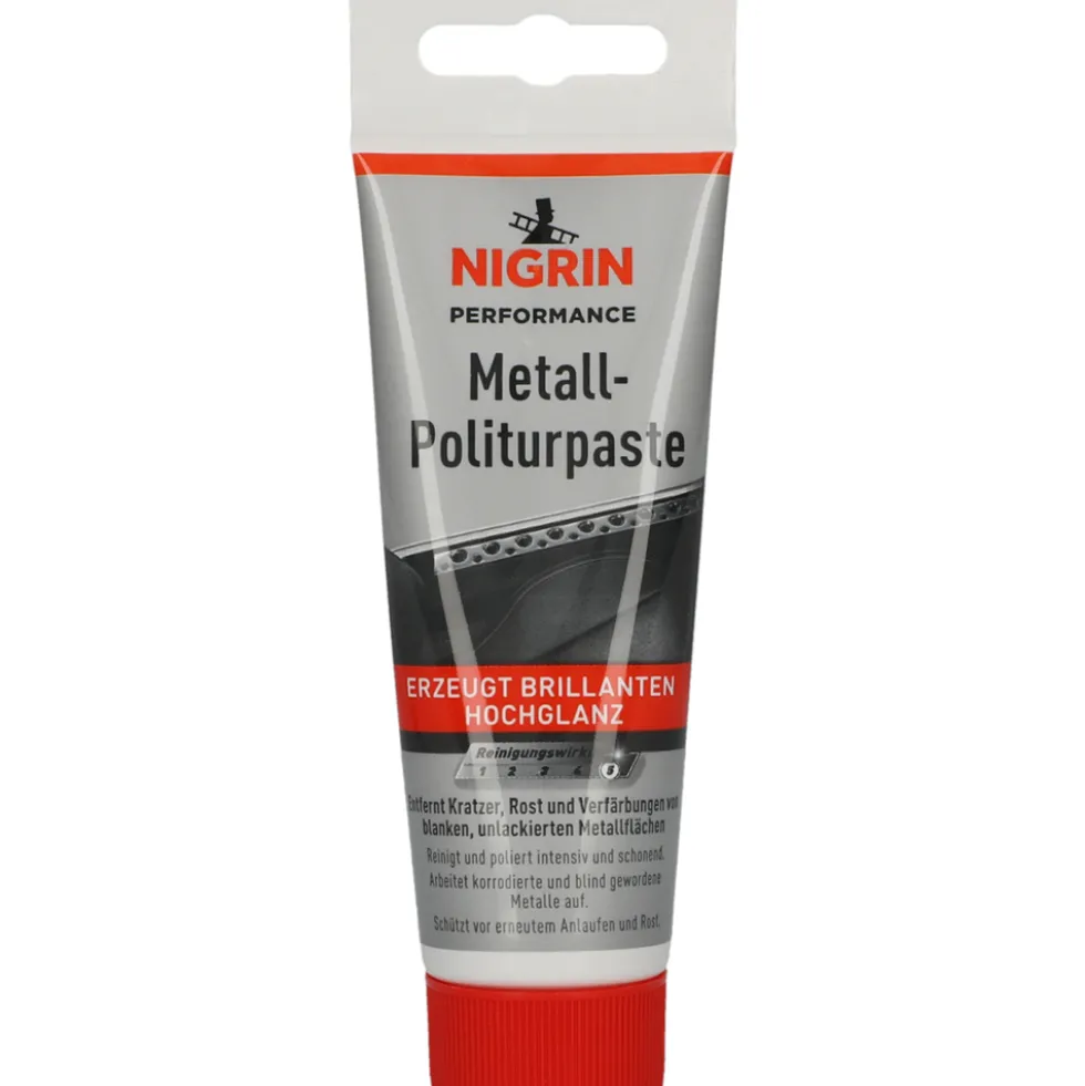 Nigrin Metall-Politurpaste, 75 ml, Tube