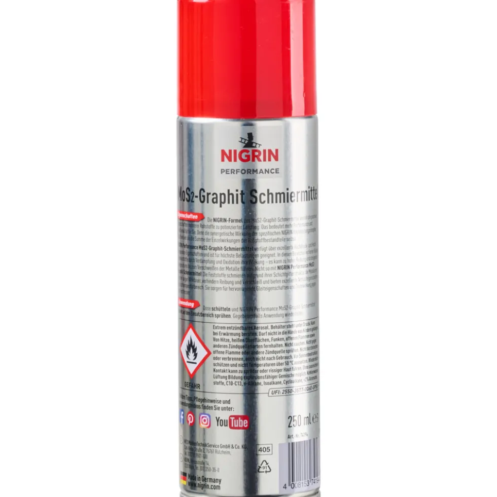 NIGRIN Performance MoS₂-Graphit-Schmiermittel 250ml