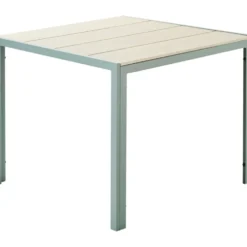Nonwood Gartentisch 90 x 90 cm hellgrau