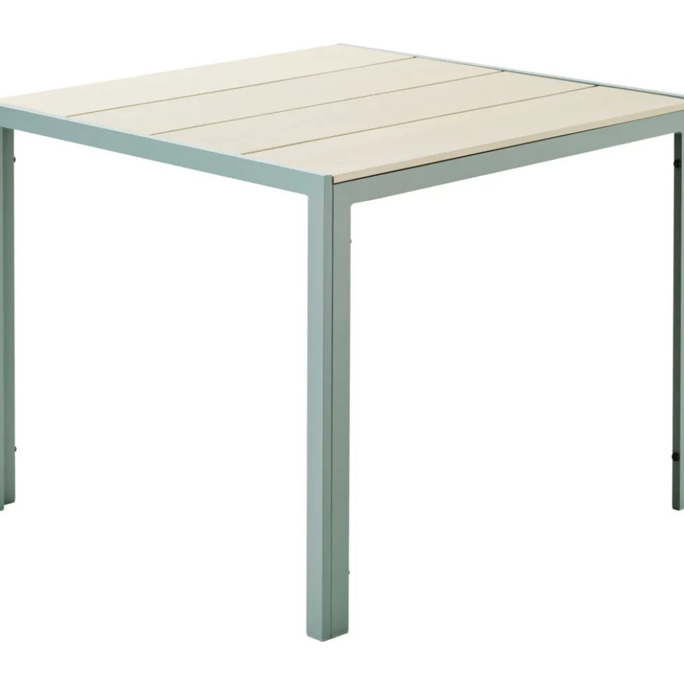 Nonwood Gartentisch 90 x 90 cm hellgrau