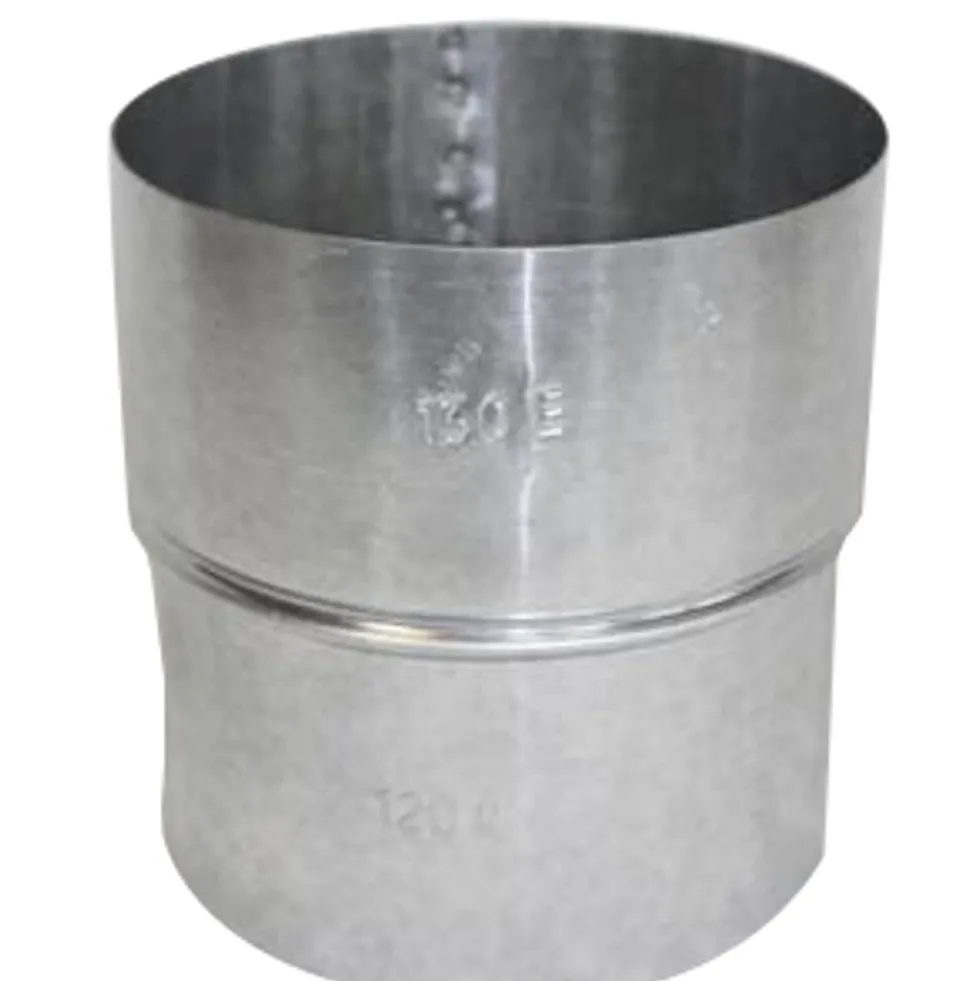 Ofenrohr Erweiterung Ø 120W-150E mm silber
