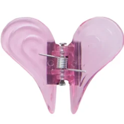 Orchideen-Clip in transparent pink