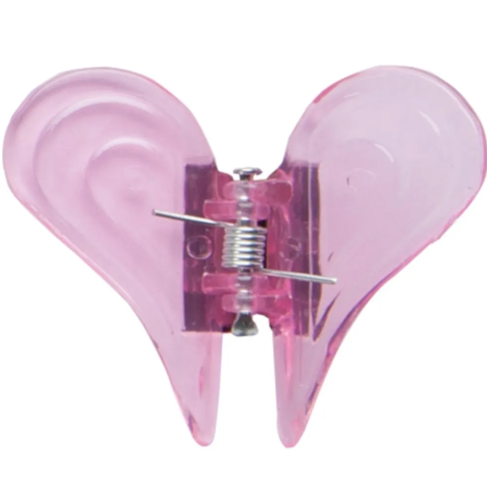 Orchideen-Clip in transparent pink
