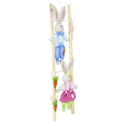 Osterhasen auf Leiter 91 cm