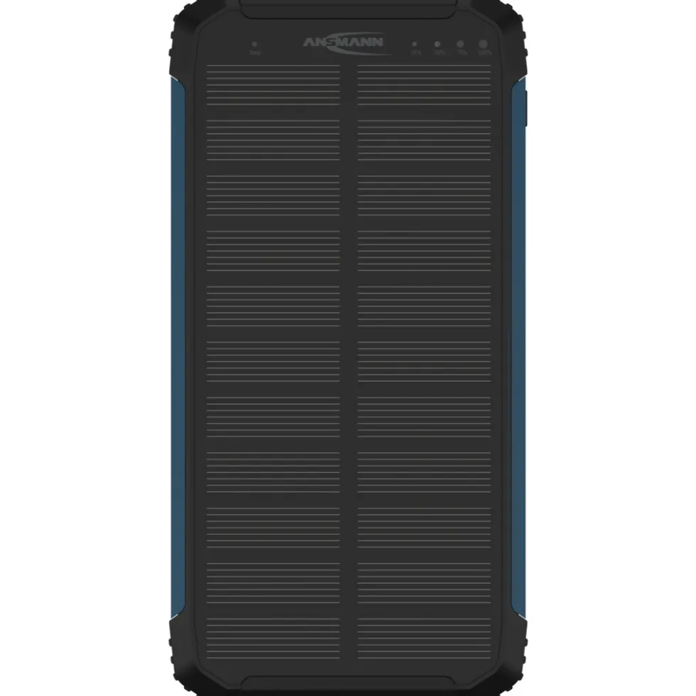 Outdoor-Powerbank mit 10000 mAh und Solarpanel