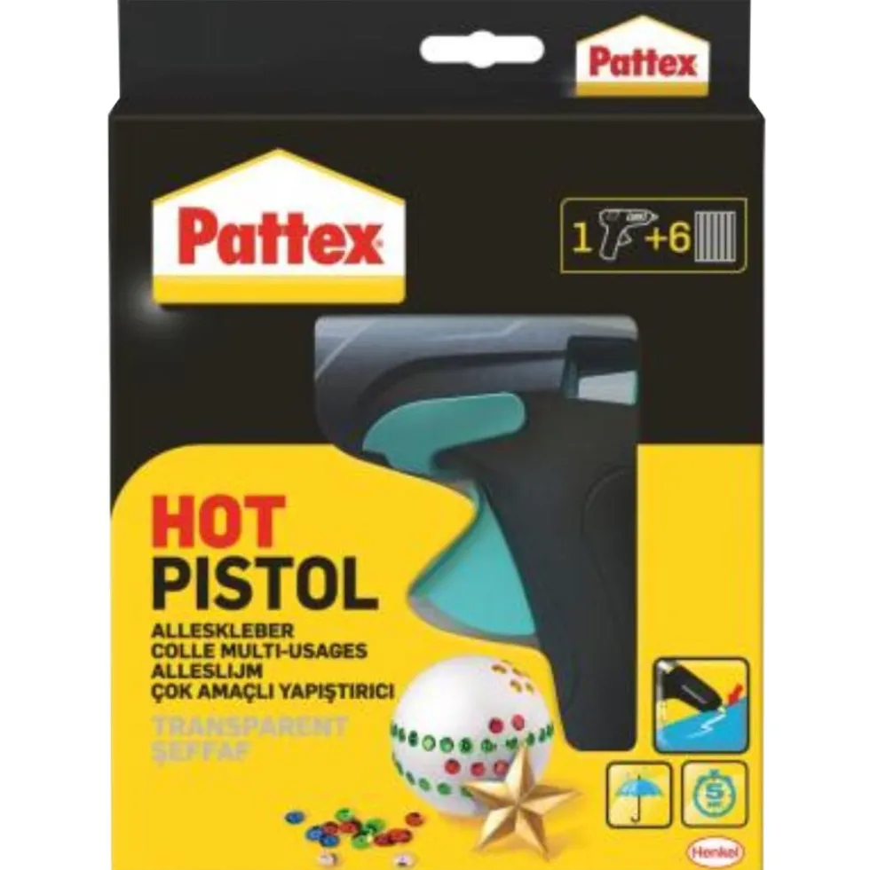 Pattex® Heißklebepistole mit 6 Klebesticks
