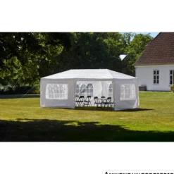Pavillon 3 x 6 m weiß