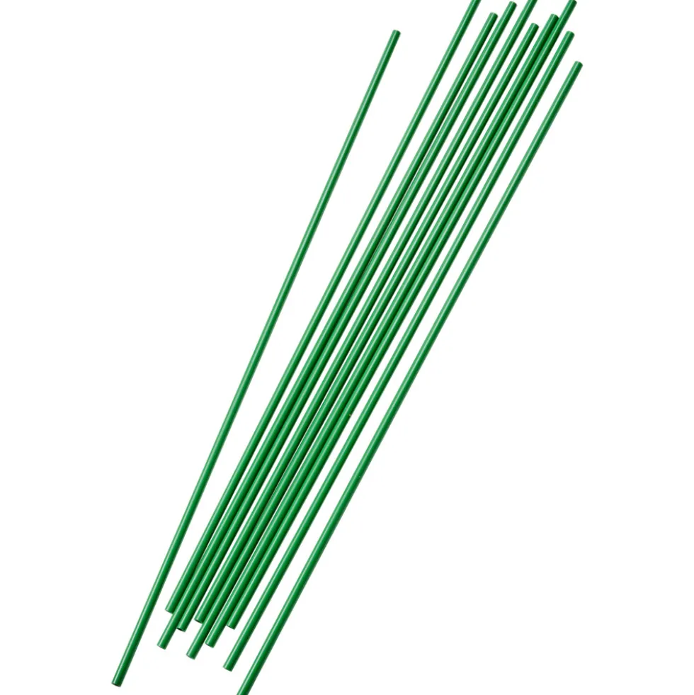 Pflanzstab Kunststoff 10 Stück Grün Ø 5 mm x 500 mm