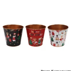 Pflanztopf aus Metall Ø 15 x 14 cm - Designauswahl