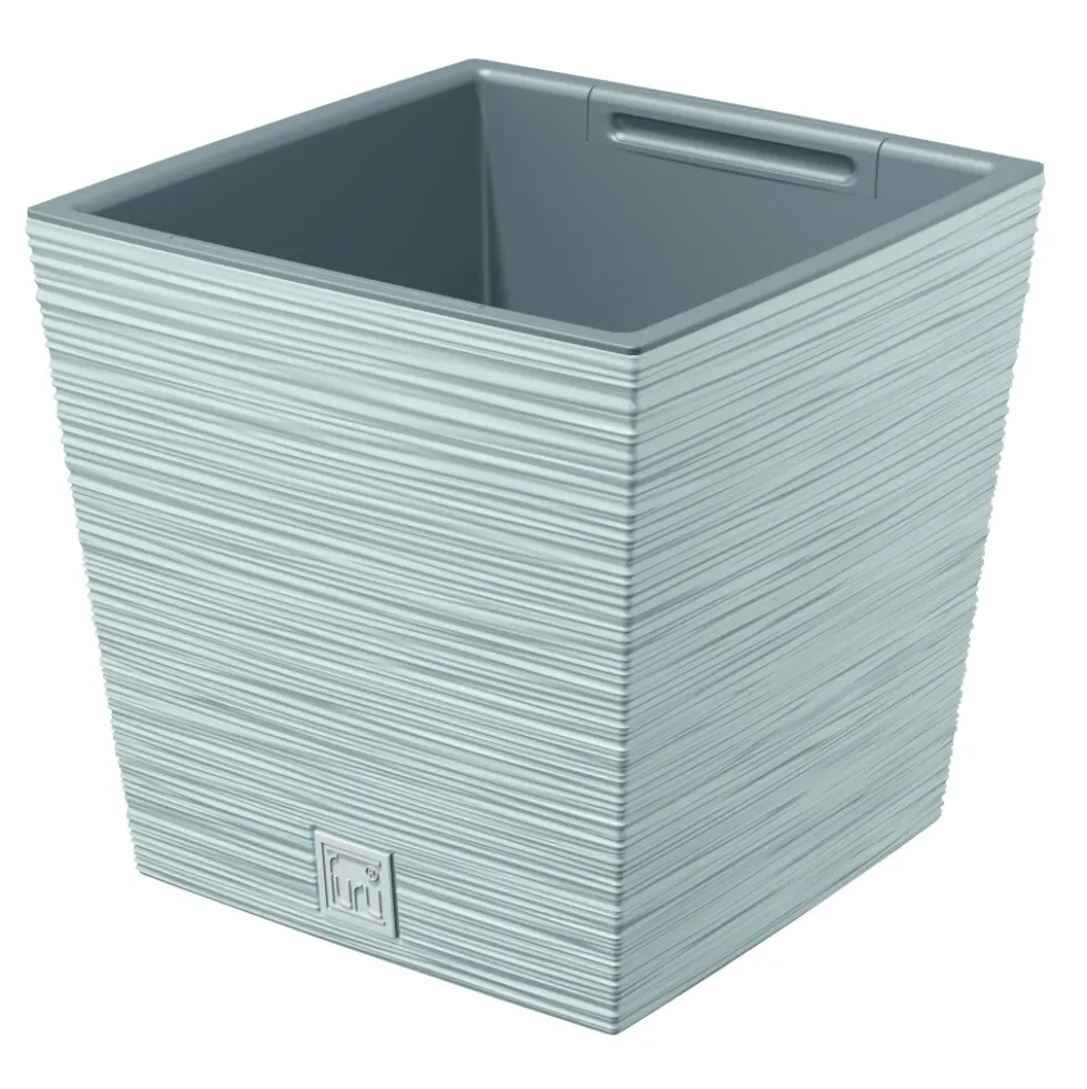 Pflanztopf Furu Square Low 240x240x235mm grau