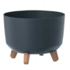 Pflanztopf Gracia Low Ø 300mm Anthrazit