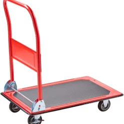 Plattformwagen klappbar 150 kg aus Stahl - rot