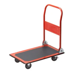 Plattformwagen klappbar 150 kg aus Stahl - rot