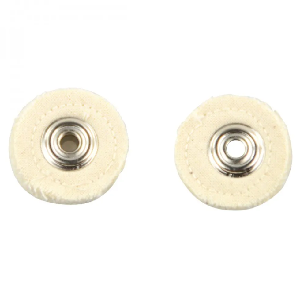 Polierscheiben Set 2-teilig je Ø 25x5mm aus Baumwolle