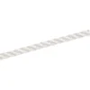 Polyester-Seil Ø 10 mm in Weiß, 3-schäftig gedreht, Meterware