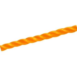 Polypropylenseil orange, 3-schäftig gedreht, 6 mm Durchmesser, Meterware