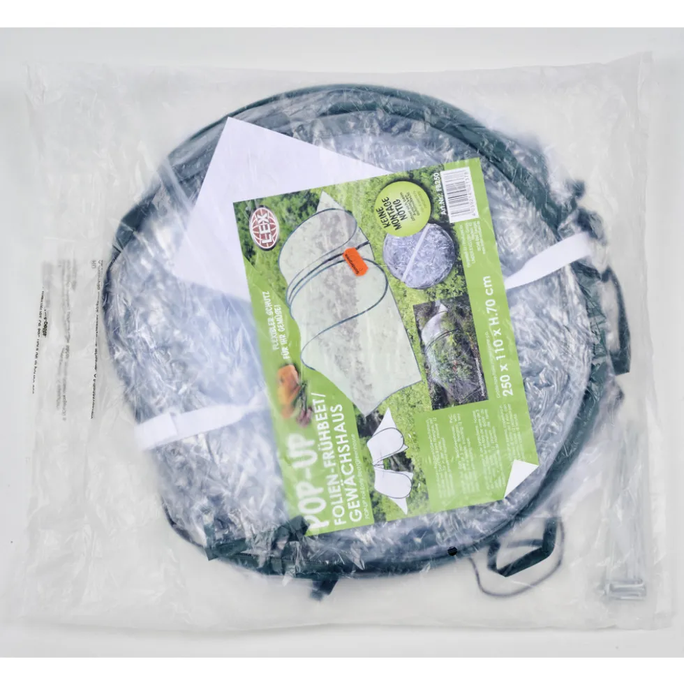 Pop-up Gewächshaus PVC 250 cm