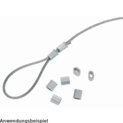 Pressklemmen-Set Aluminium 2mm 8 Stück
