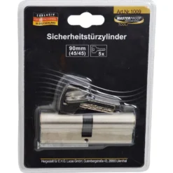 Profilzylinder 90mm 45/45 5Schlüssel