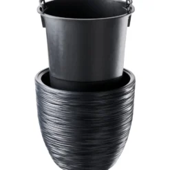 Prosperplast Pflanztopf Furu ca. Ø 30 cm anthrazit