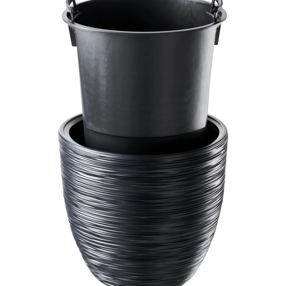 Prosperplast Pflanztopf Furu ca. Ø 30 cm anthrazit