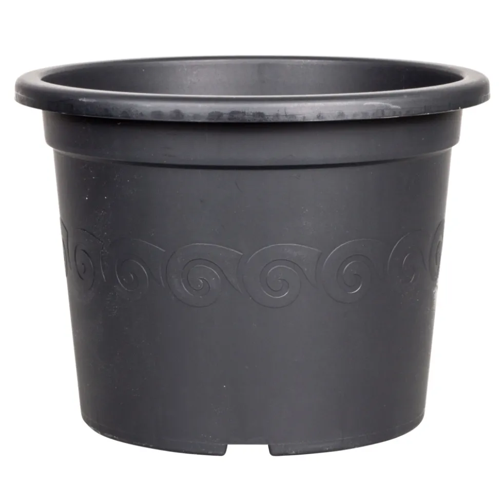 Prosperplast Pflanztopf Plastica rund 40 cm anthrazit