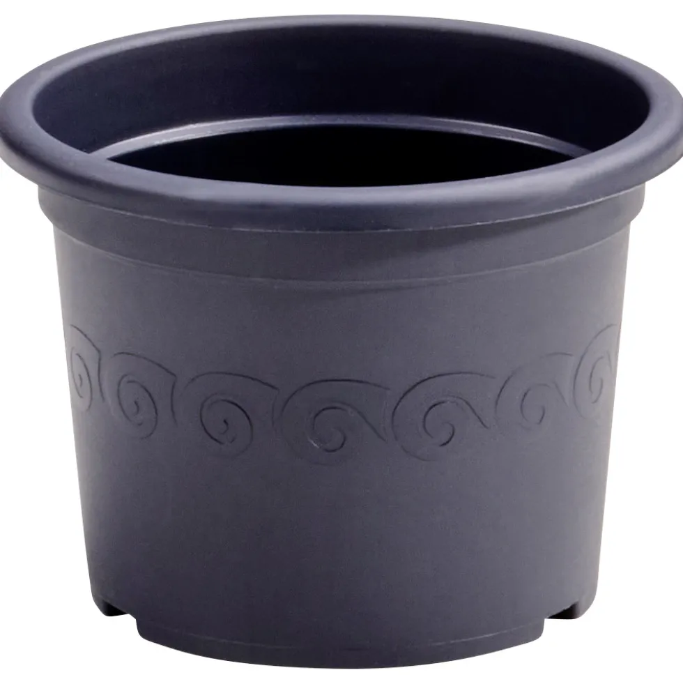 Prosperplast Pflanztopf Plastica rund 15 cm anthrazit