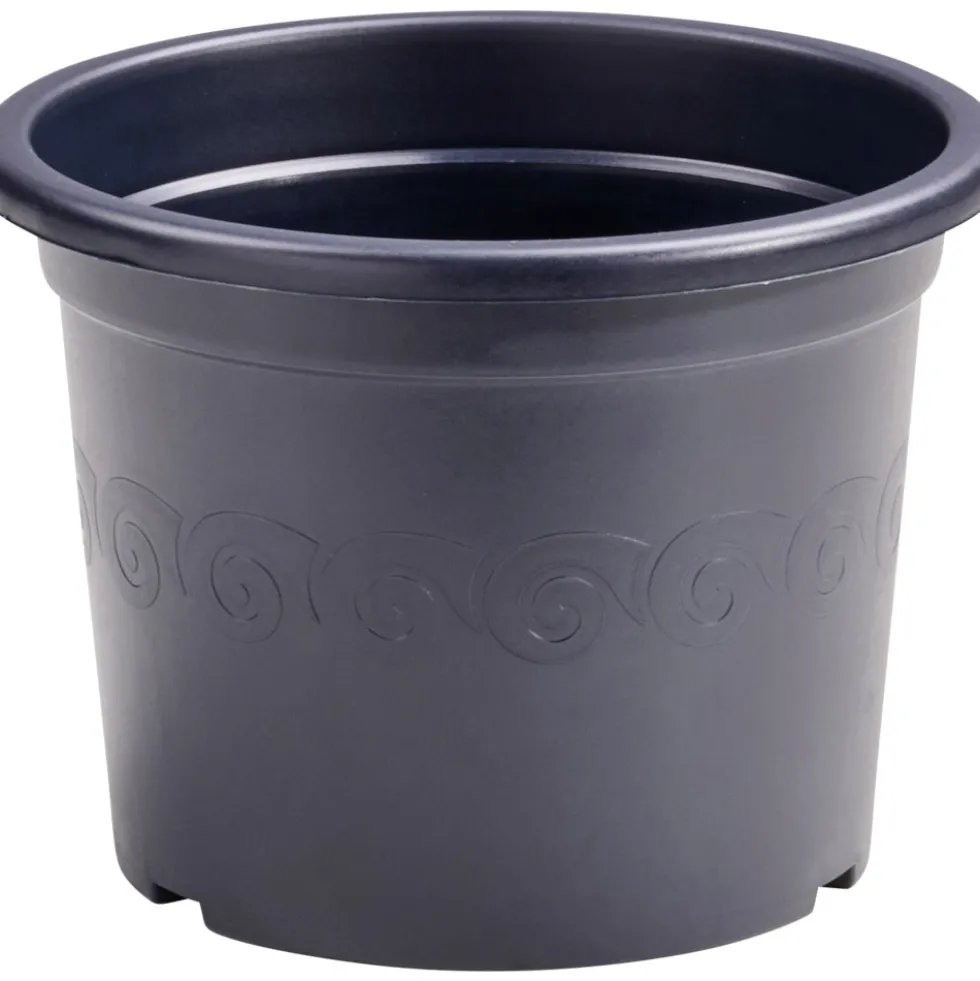 Prosperplast Pflanztopf Plastica rund 23 cm anthrazit