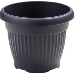 Prosperplast Pflanztopf Terra rund 20 cm anthrazit