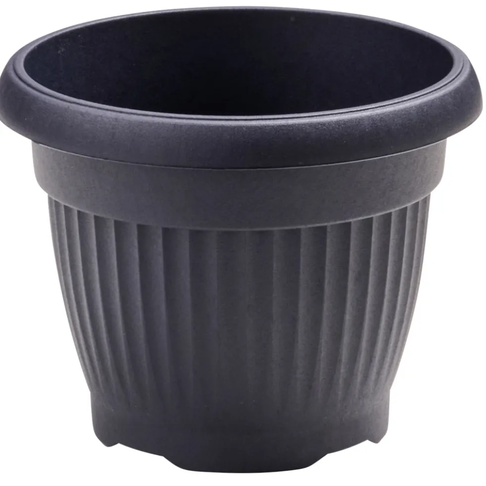 Prosperplast Pflanztopf Terra rund 20 cm anthrazit