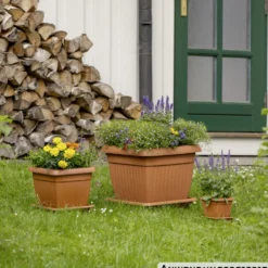 Prosperplast Planztopf Terra 30 x 30 cm terracotta