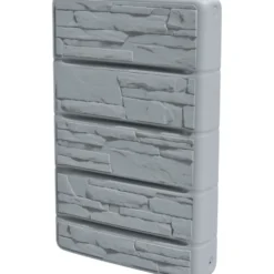 Prosperplast Regenwassertank Wall Stone 400 Liter Grau
