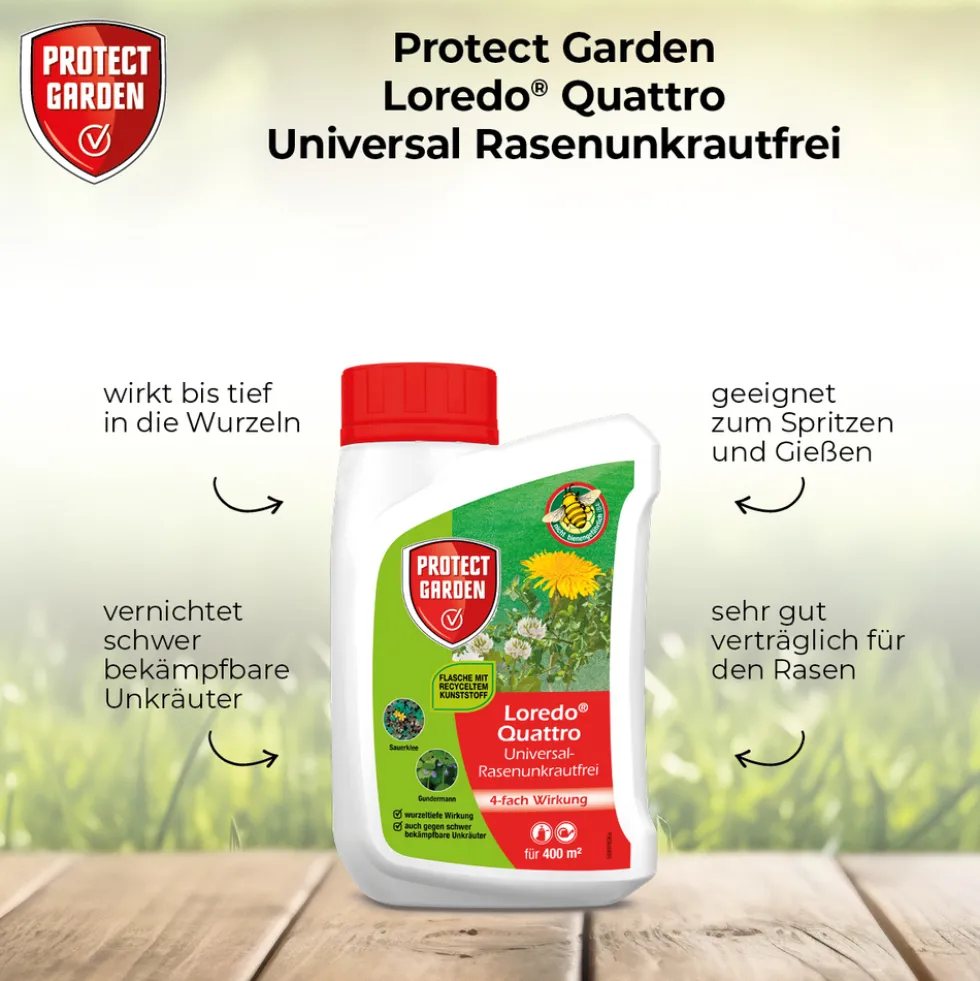 Protect Garden® Loredo® Quattro Universal-Rasenunkrautfrei 400 ml
