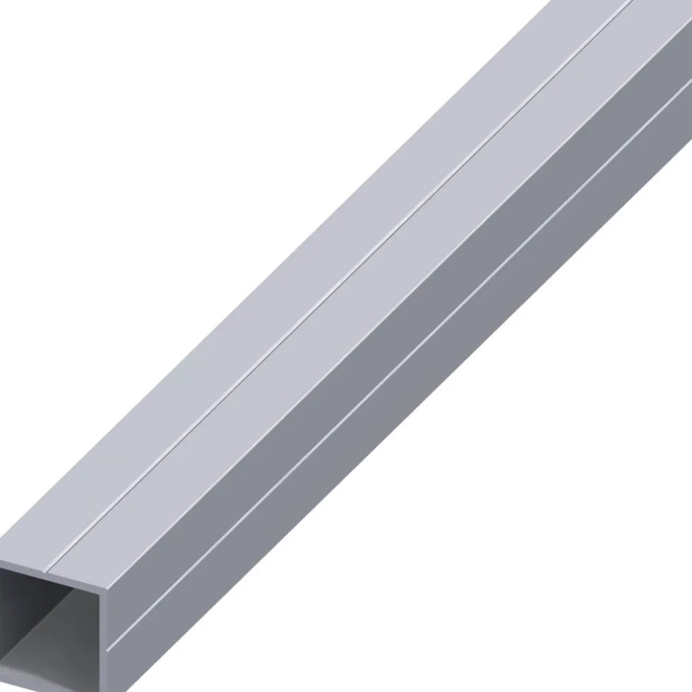 Quadratrohr Aluminium 1000 x 7,5 x 1,5 mm blank